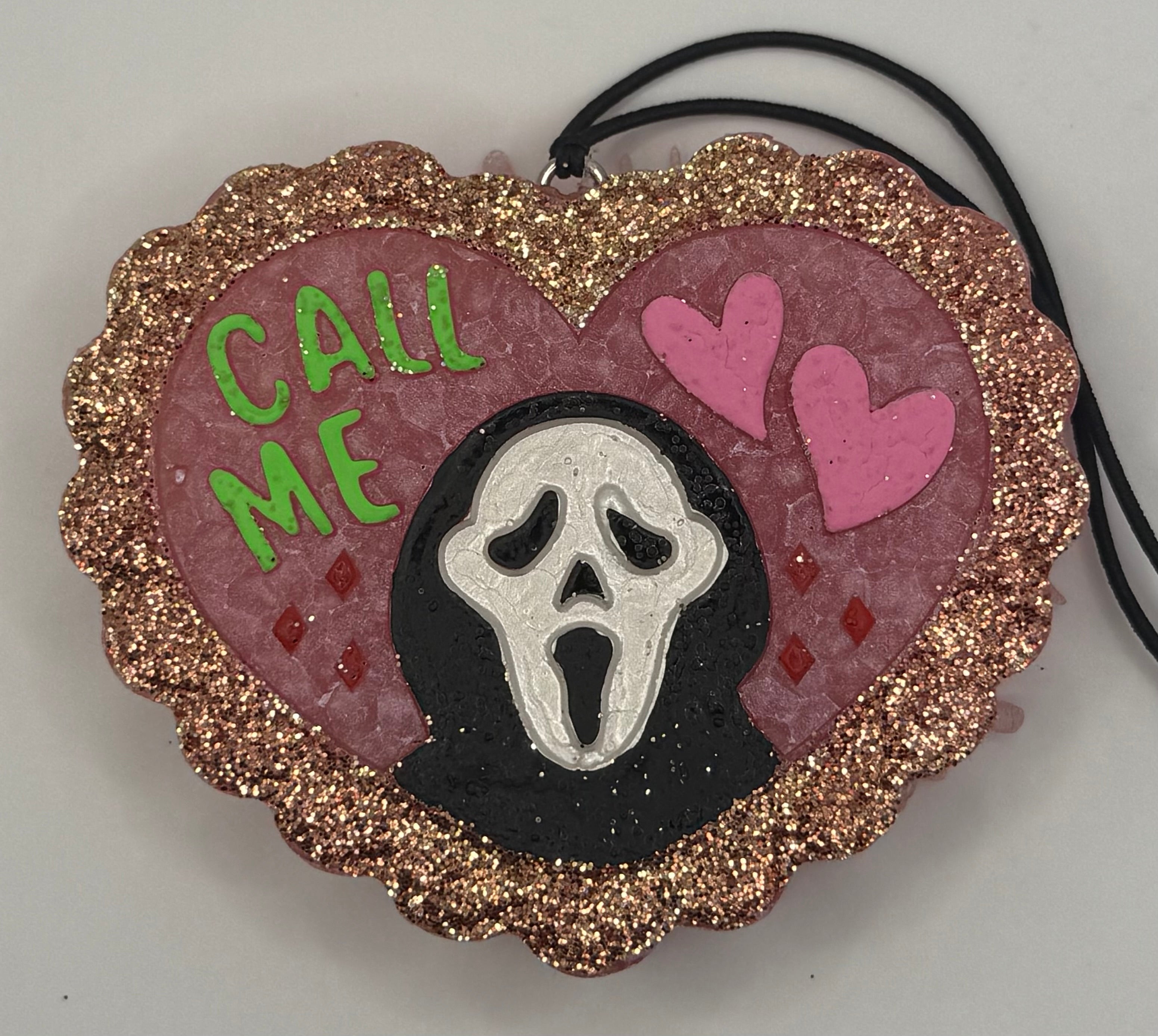 Call Me Ghost Face Car Freshie(Love Spell Scent)